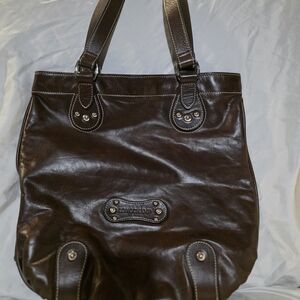 Longchamp Dark Brown Leather Bag
